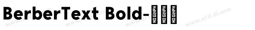 BerberText Bold字体转换